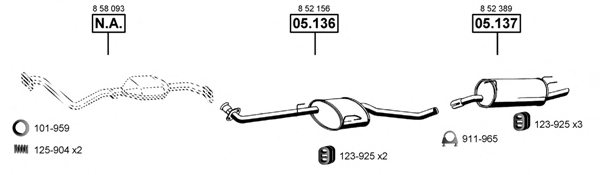 ASMET OP054380 Exhaust System